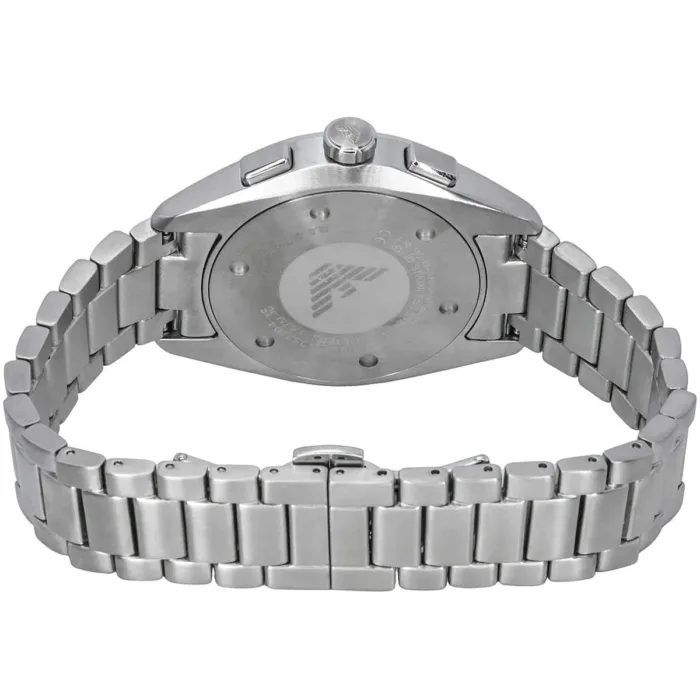 Emporio Armani Claudio Chronograph Blue Dial Silver Steel Strap Watch For Men - AR11541 - Image 6